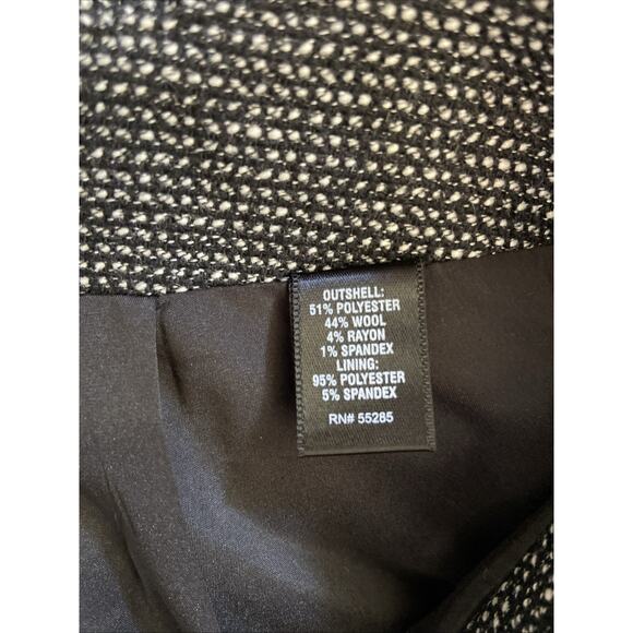 Express Polyester Wool Blend Lined Pleated Detail Skirt Careerwear Office 6 - Picture 5 of 5